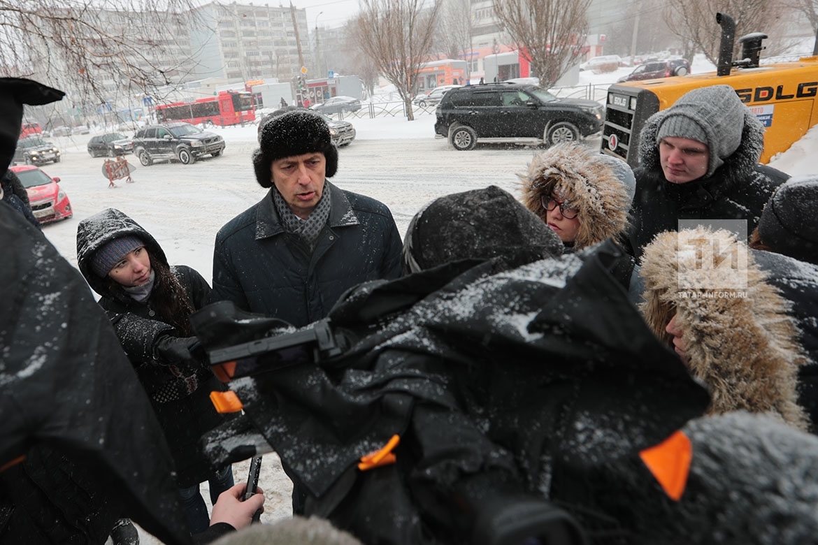 Пресс подход по поводу погодных условия города Казани